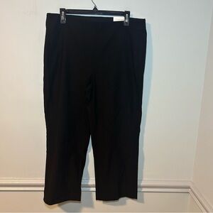 NWT Chico’s Black SO Slimming Juliet Straight Crop Basic Pull-On Pants Size 12